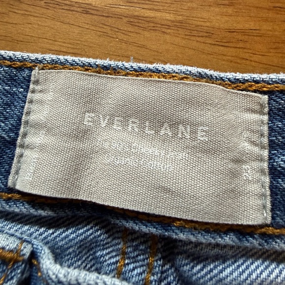 Everlane The ’90s Cheeky Jean Size 23 Ankle Medium Wash High Rise Straight - Picture 12 of 13